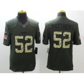 Green Bay Packers #52 Clay Matthews Green Salute To Service Limited Nike NFL Jersey