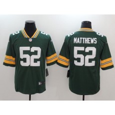 Green Bay Packers #52 Clay Matthews Green Vapor Untouchable Limited Men Nike NFL Jersey