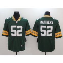Green Bay Packers #52 Clay Matthews Green Vapor Untouchable Limited Men Nike NFL Jersey