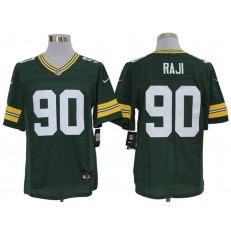 Green Bay Packers #90 B. J. Raji Elite Green Team Color Men Nike NFL Jersey