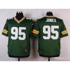 Green Bay Packers #95 Datone Jones Elite Green Team Color Men Nike NFL Jersey