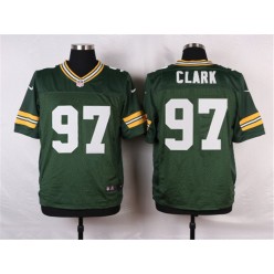 Green Bay Packers #97 Kenny Clark Elite Green Team Color Men Nike NFL Jersey