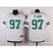 Green Bay Packers #97 Kenny Clark Elite White Men Nike NFL Jersey