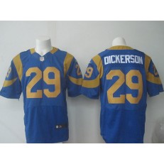 Los Angeles Rams #29 Eric Dickerson Blue Throwback Elite Men Nike NFL Jersey