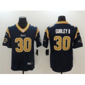 Los Angeles Rams #30 Todd Gurley II Navy Vapor Untouchable Limited Men Nike NFL Jersey