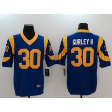 Los Angeles Rams #30 Todd Gurley II Royal Vapor Untouchable Limited Men Nike NFL Jersey