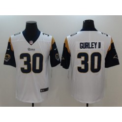 Los Angeles Rams #30 Todd Gurley II White Vapor Untouchable Limited Men Nike NFL Jersey