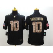 Minnesota Vikings #10 Fran Tarkenton Black Men Stitched Nike NFL Limited Salute to Service Jersey