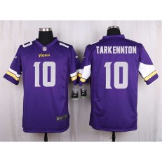 Minnesota Vikings #10 Fran Tarkenton Elite Purple Men Nike NFL Game Jersey
