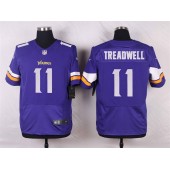 Minnesota Vikings #11 Laquon Treadwell Elite Purple Team Color Men Nike NFL Jersey