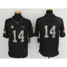 Minnesota Vikings #14 Stefon Diggs Anthracite Salute to Service Limited Men Nike NFL Jersey