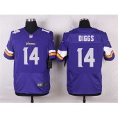 Minnesota Vikings #14 Stefon Diggs Elite Purple Team Color Men Nike NFL Jersey