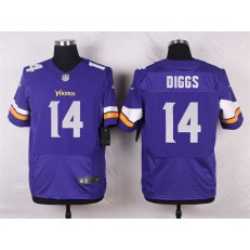 Minnesota Vikings #14 Stefon Diggs Elite Purple Team Color Men Nike NFL Jersey
