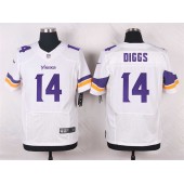 Minnesota Vikings #14 Stefon Diggs Elite White Men Nike NFL Jersey