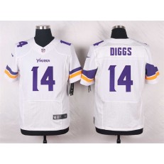 Minnesota Vikings #14 Stefon Diggs Elite White Men Nike NFL Jersey