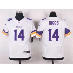 Minnesota Vikings #14 Stefon Diggs Elite White Men Nike NFL Jersey