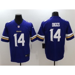 Minnesota Vikings #14 Stefon Diggs Purple Vapor Untouchable Limited Men Nike NFL Jersey