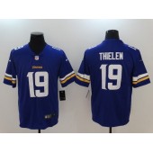 Minnesota Vikings #19 Adam Thielen Purple Vapor Untouchable Limited Men Nike NFL Jersey