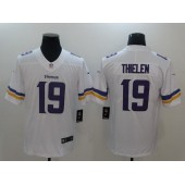 Minnesota Vikings #19 Adam Thielen White Vapor Untouchable Limited Men Nike NFL Jersey