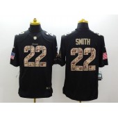 Minnesota Vikings #22 Harrison Smith Black Men Stitched Nike NFL Limited Salute to Service Jersey