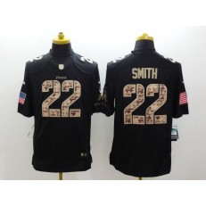 Minnesota Vikings #22 Harrison Smith Black Men Stitched Nike NFL Limited Salute to Service Jersey