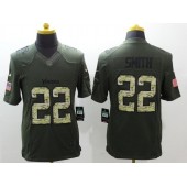 Minnesota Vikings #22 Harrison Smith Green Salute To Service Limited Men Nike NFL Jersey