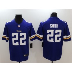 Minnesota Vikings #22 Harrison Smith Purple Vapor Untouchable Limited Men Nike NFL Jersey