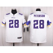 Minnesota Vikings #28 Adrian Peterson Elite White Men Nike NFL Game Jersey