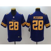 Minnesota Vikings #28 Adrian Peterson Purple Gold Vapor Untouchable Limited Men Nike NFL Jersey