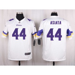 Minnesota Vikings #44 Matt Asiata Elite White Men Nike NFL Game Jersey