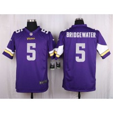 Minnesota Vikings #5 Teddy Bridgewater Elite Purple Men Nike NFL Game Jersey