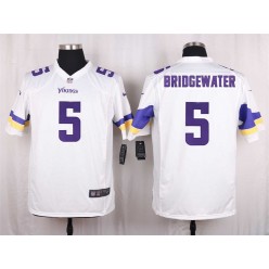 Minnesota Vikings #5 Teddy Bridgewater Elite White Men Nike NFL Game Jersey