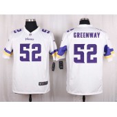 Minnesota Vikings #52 Chad Greenway Elite White Men Nike NFL Game Jersey