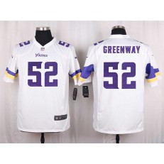 Minnesota Vikings #52 Chad Greenway Elite White Men Nike NFL Game Jersey