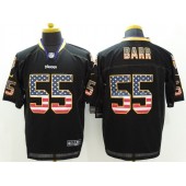 Minnesota Vikings #55 Anthony Barr Black Men Stitched Nike NFL Elite USA Flag Fashion Jersey