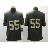 Minnesota Vikings #55 Anthony Barr Green Salute To Service Limited Men Nike NFL Jersey