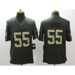 Minnesota Vikings #55 Anthony Barr Green Salute To Service Limited Men Nike NFL Jersey