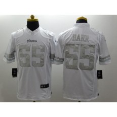 Minnesota Vikings #55 Anthony Barr White Men Stitched Nike NFL Limited Platinum Jersey