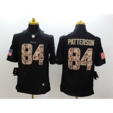 Minnesota Vikings #84 Cordarrelle Patterson Black Men Stitched Nike NFL Limited Salute to Service Jersey
