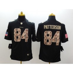 Minnesota Vikings #84 Cordarrelle Patterson Black Men Stitched Nike NFL Limited Salute to Service Jersey