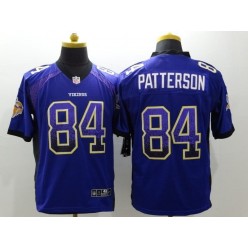 Minnesota Vikings #84 Cordarrelle Patterson Purple Drift Fashion Men Football Nike NFL Jersey