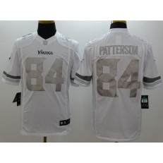 Minnesota Vikings #84 Cordarrelle Patterson White Men Stitched Nike NFL Limited Platinum Jersey