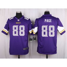 Minnesota Vikings #88 Alan Page Elite Purple Men Nike NFL Game Jersey