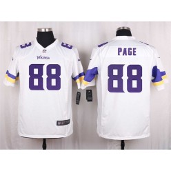 Minnesota Vikings #88 Alan Page Elite White Men Nike NFL Game Jersey