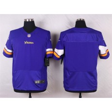 Minnesota Vikings #Blank Elite Purple Team Color Men Nike NFL Jersey