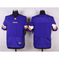 Minnesota Vikings #Blank Elite Purple Team Color Men Nike NFL Jersey