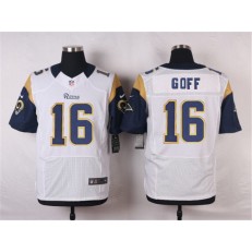 St. Louis Rams #16 Jared Goff Men Nike White Elite NFL Jersey