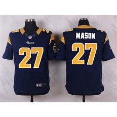 St. Louis Rams #27 Tre Mason  Navy Blue Men Football Elite Nike NFL Jersey