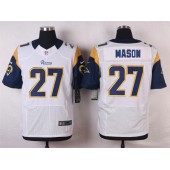 St. Louis Rams #27 Tre Mason Men Nike White Elite NFL Jersey
