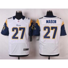 St. Louis Rams #27 Tre Mason Men Nike White Elite NFL Jersey